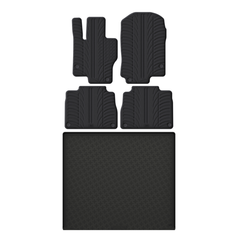 Bundel rubberen kofferbakmat en rubberen automatten voor Mercedes GLE (2019-)