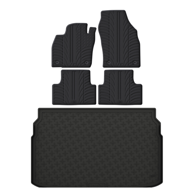 Bundel rubberen kofferbakmat en rubberen automatten voor VW T-Cross (2019-)