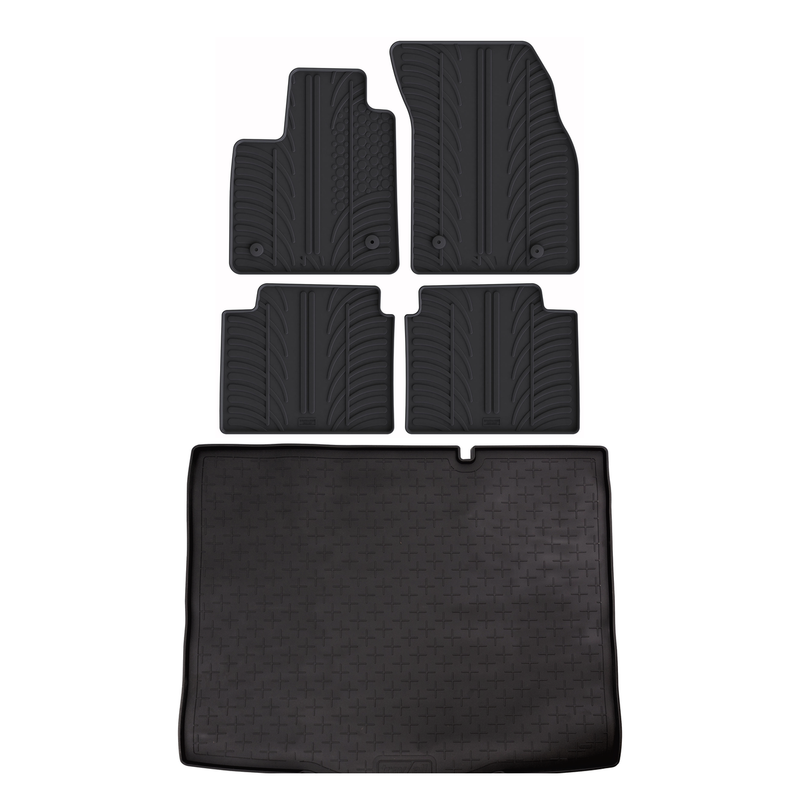 Bundel rubberen kofferbakmat en rubberen automatten voor Ford Focus (2018-2025)