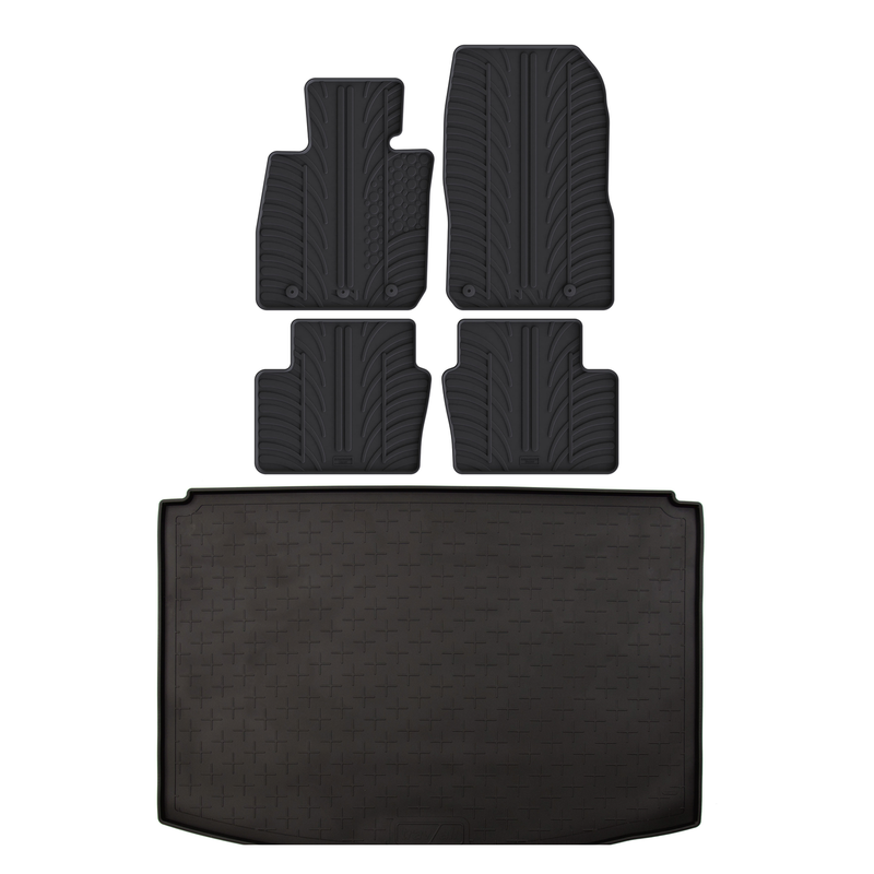 Bundel rubberen kofferbakmat en rubberen automatten voor Mazda CX-3 (2015-2021)