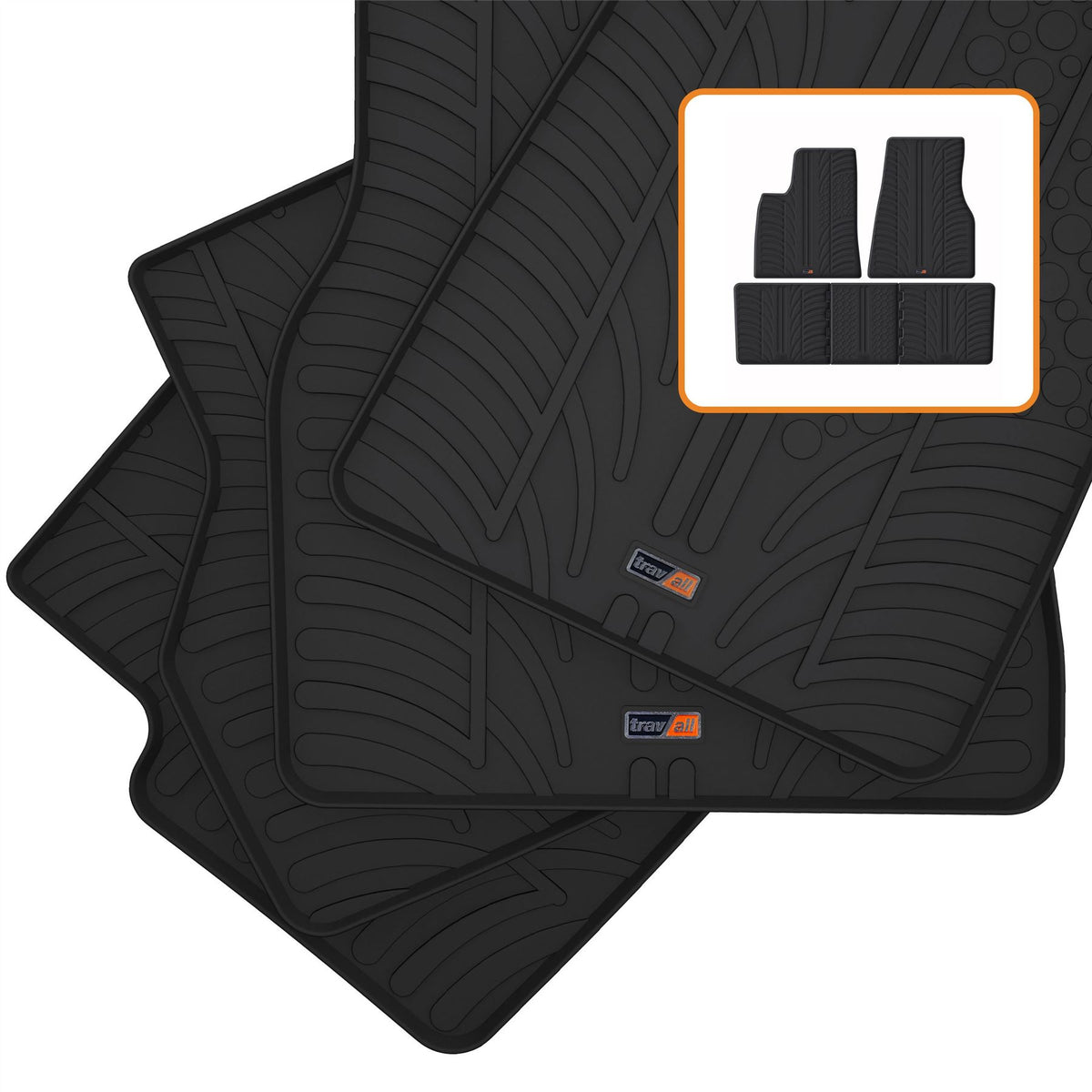 Tesla Model S Rubber Car Mats (2016-2021)