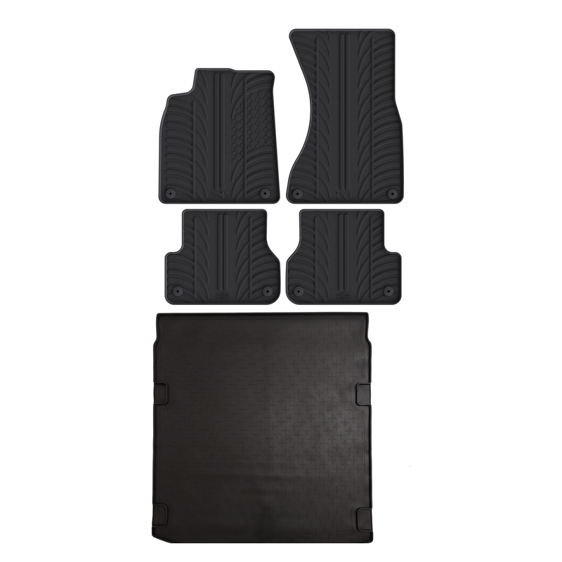 Bundel rubberen kofferbakmat en rubberen automatten voor Audi A6 (2011-2018)