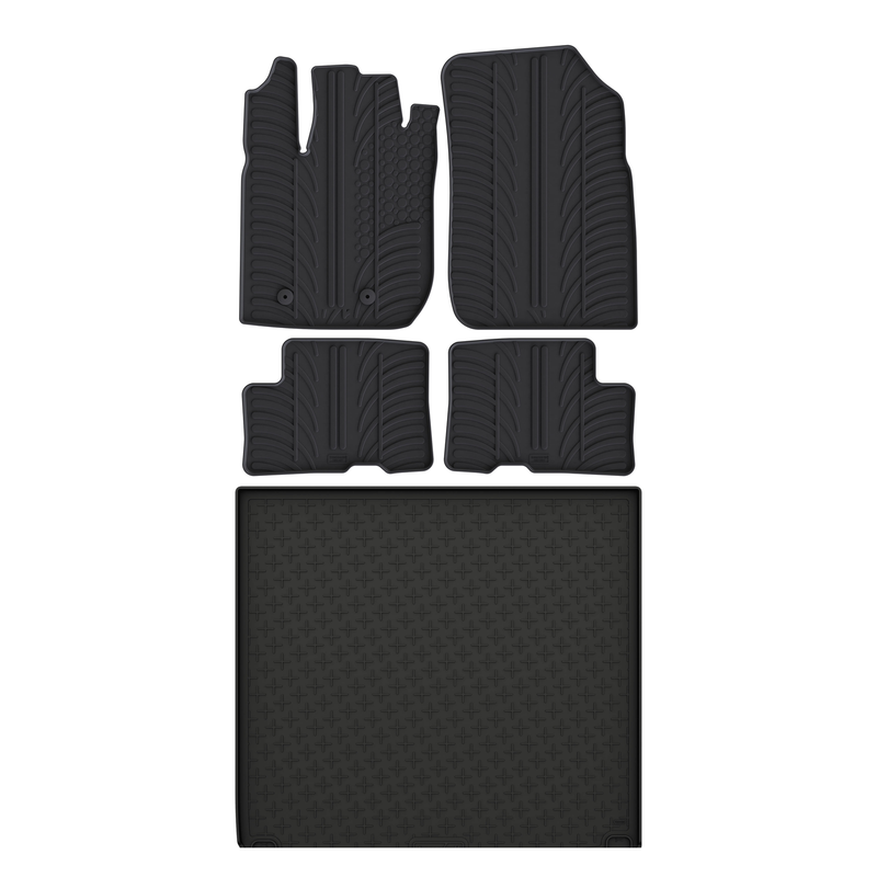 Dacia Duster Rubber Boot Liner and Rubber Car Mats Bundle (2018-2024)