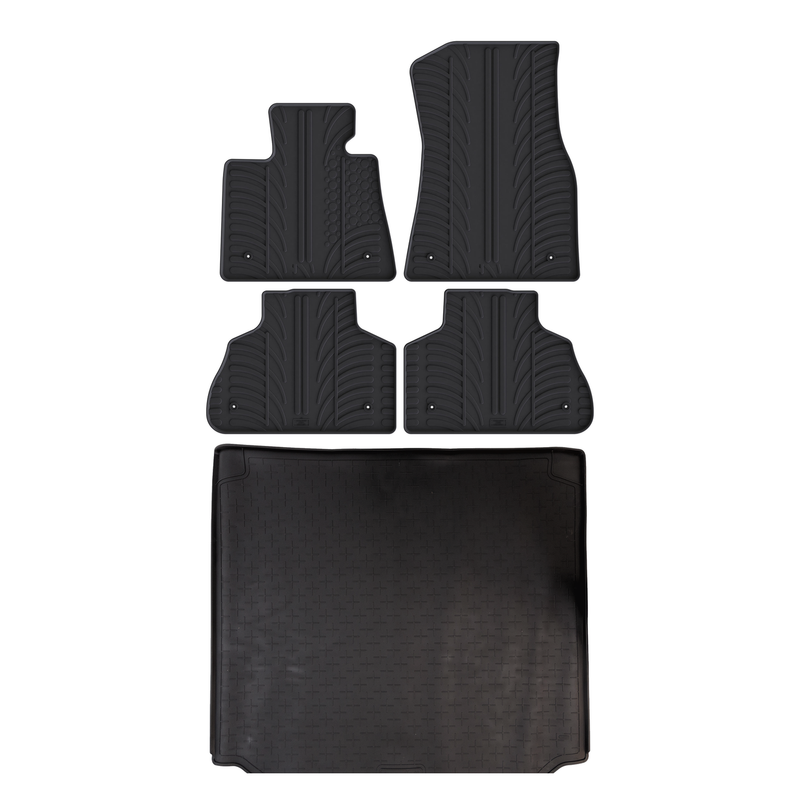 Bundel rubberen kofferbakmat en rubberen automatten voor BMW X5 (2018-2026)