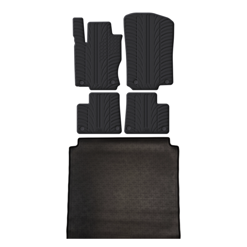 Bundel rubberen kofferbakmat en rubberen automatten voor Mercedes M-Class (2012-2015)