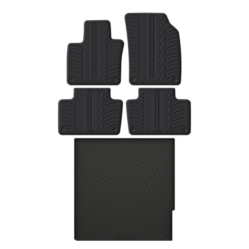 Bundel rubberen kofferbakmat en rubberen automatten voor Volvo XC90 (2015-)