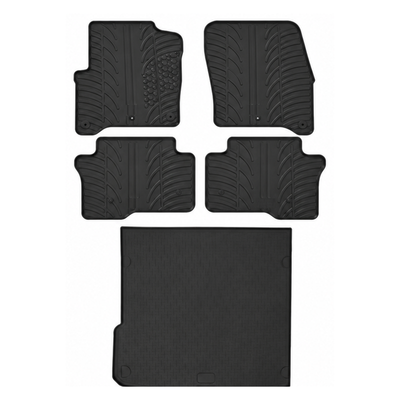 Audi Q7 Rubber Boot Liner and Rubber Car Mats Bundle (2006-2015)