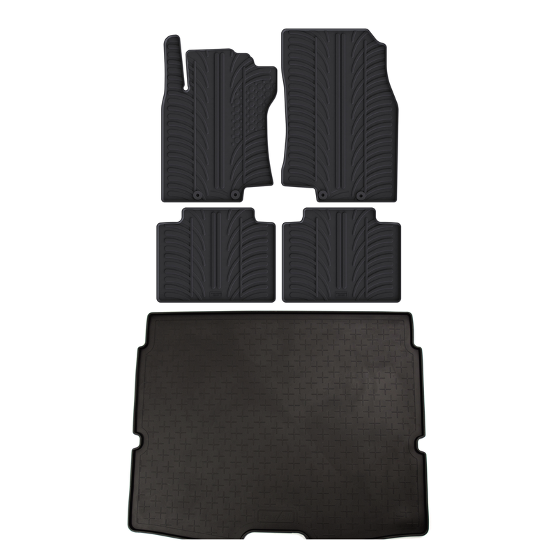 Bundel rubberen kofferbakmat en rubberen automatten voor Nissan X-Trail (2014-2022)