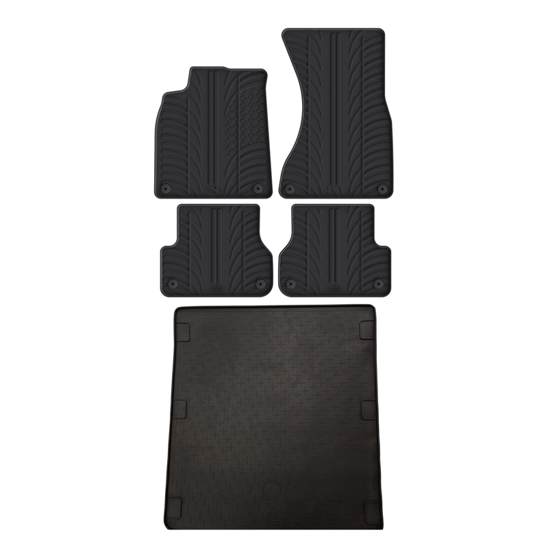 Bundel rubberen kofferbakmat en rubberen automatten voor Audi A6 (2011-2018)