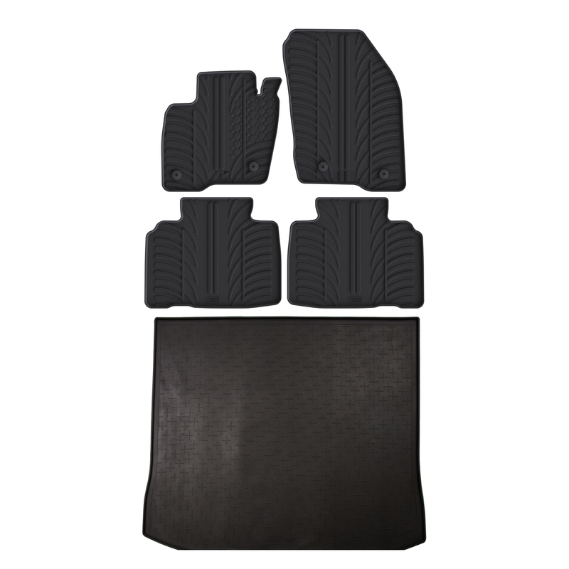 Bundel rubberen kofferbakmat en rubberen automatten voor Ford Edge (2014-2021)