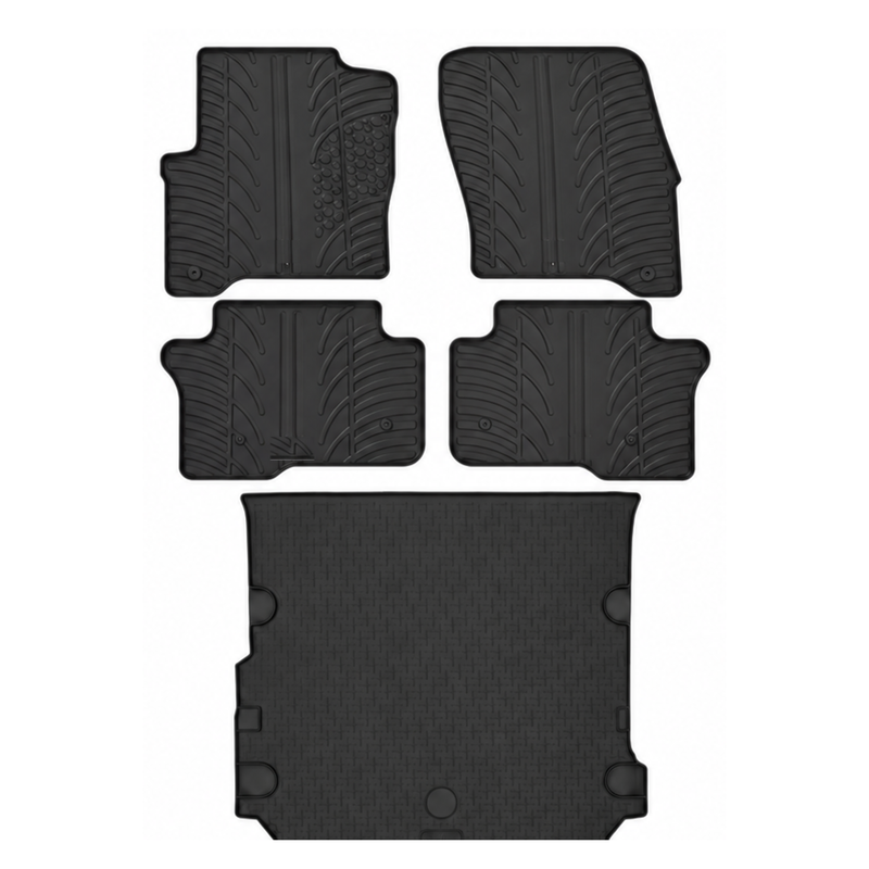Bundel rubberen kofferbakmat en rubberen automatten voor Audi Q3 (2011-2018)