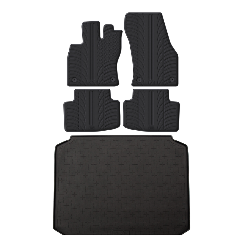 Bundel rubberen kofferbakmat en rubberen automatten voor Audi A3 (2012-2020)