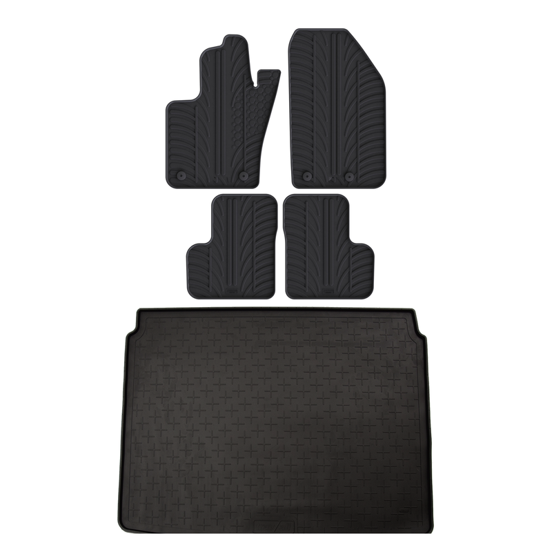 Bundel rubberen kofferbakmat en rubberen automatten voor Jeep Renegade (2014-)
