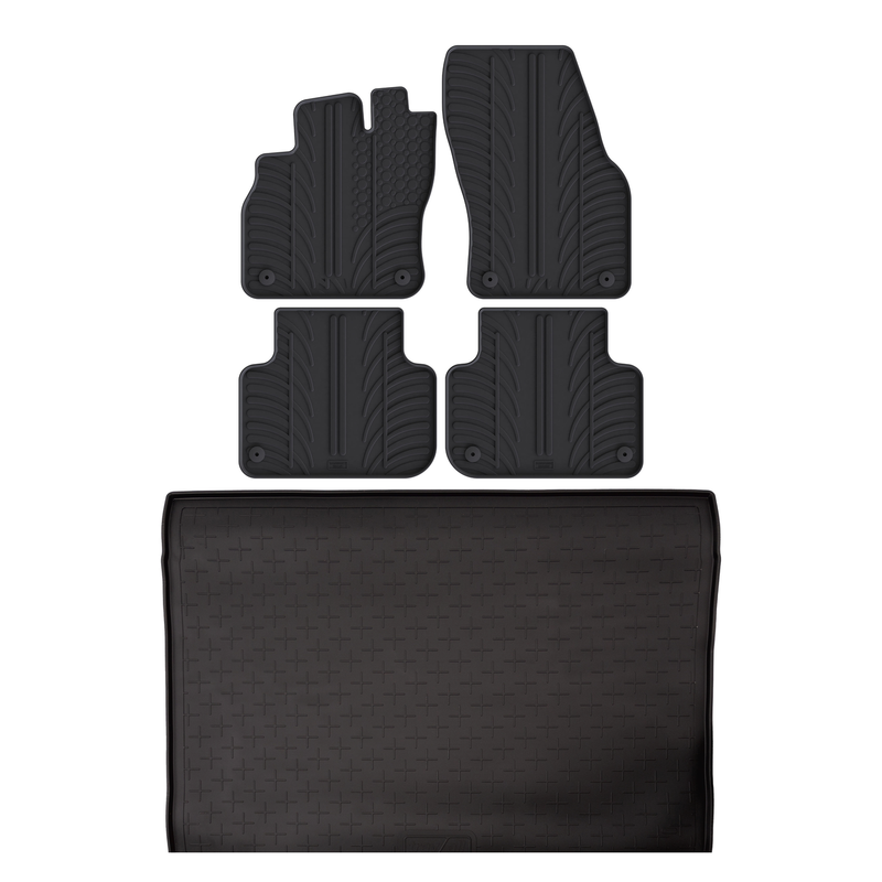 Bundel rubberen kofferbakmat en rubberen automatten voor Audi Q3 (2018-2025)