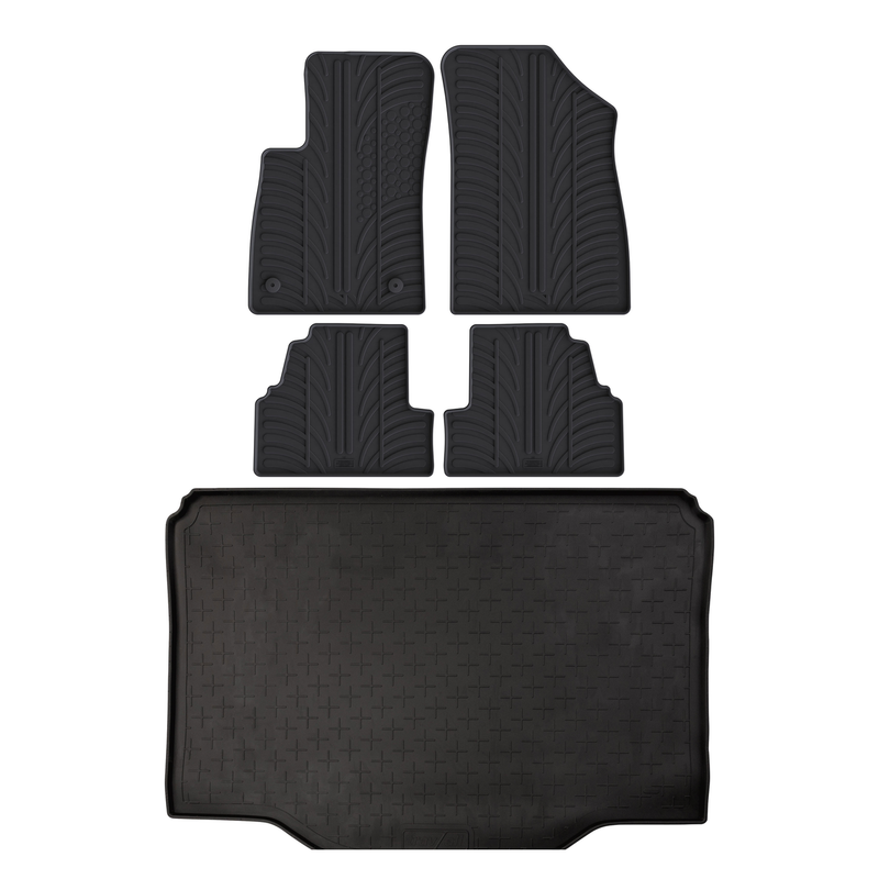Bundel rubberen kofferbakmat en rubberen automatten voor Chevrolet Trax (2016-2023)