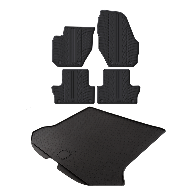 Bundel rubberen kofferbakmat en rubberen automatten voor Volvo XC60 (2008-2017)