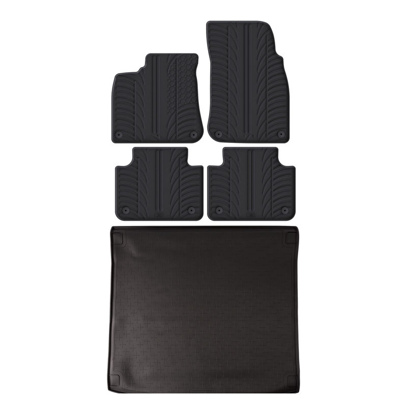 VW Touareg Rubber Boot Liner and Rubber Car Mats Bundle (2018-2026)