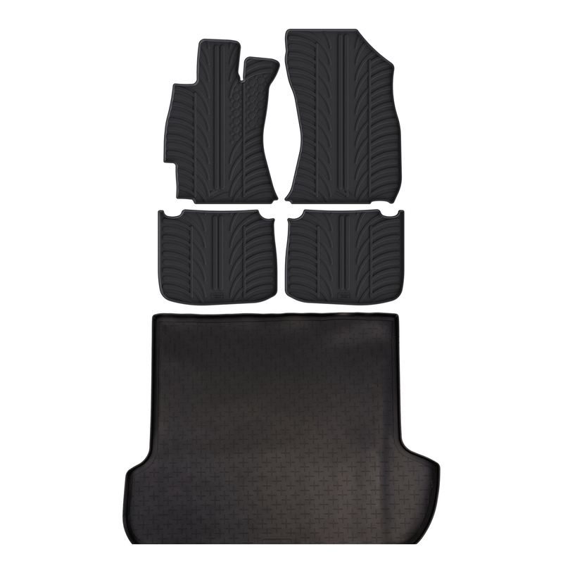 Bundel rubberen kofferbakmat en rubberen automatten voor Subaru Outback (2014-2020)