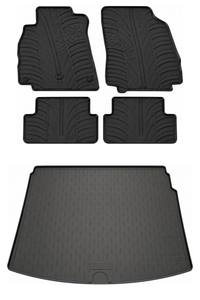 Renault Megane Rubber Boot Liner and Rubber Car Mats Bundle (2008-2016)