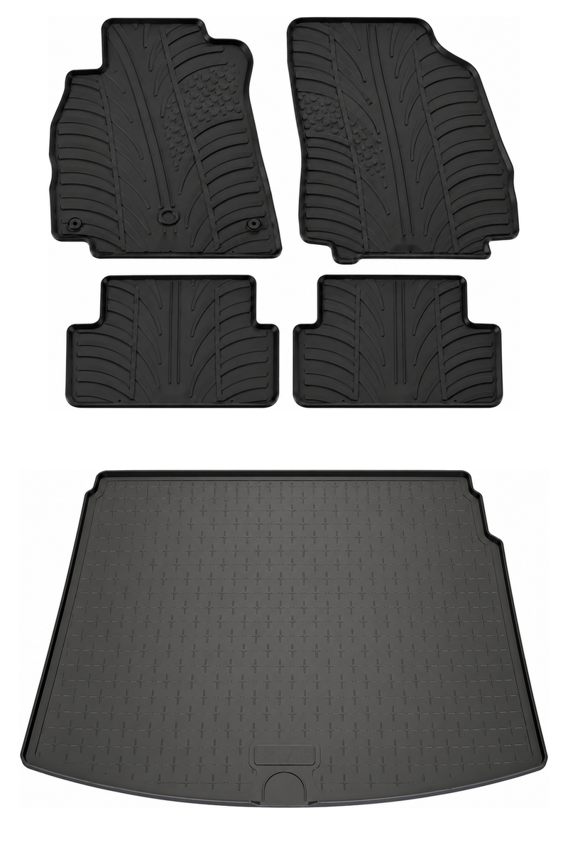 Renault Megane Rubber Boot Liner and Rubber Car Mats Bundle (2008-2016)