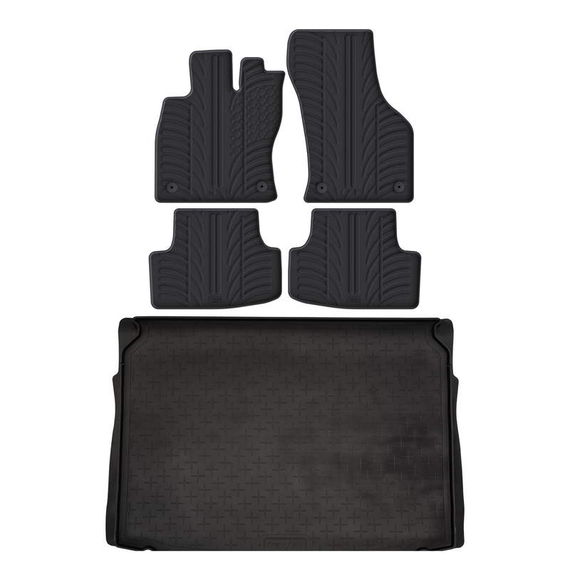 Bundel rubberen kofferbakmat en rubberen automatten voor VW Golf (2013-2020)