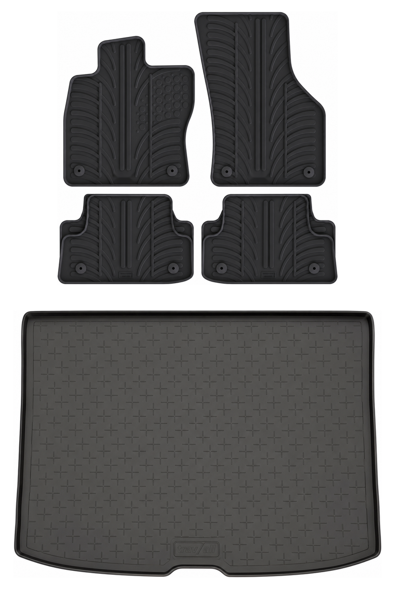 Audi A3 Rubber Boot Liner and Rubber Car Mats Bundle (2012-2020)