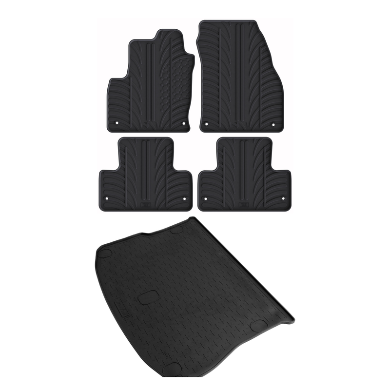Bundel rubberen kofferbakmat en rubberen automatten voor Land Rover Range Rover Evoque (2011-2019)