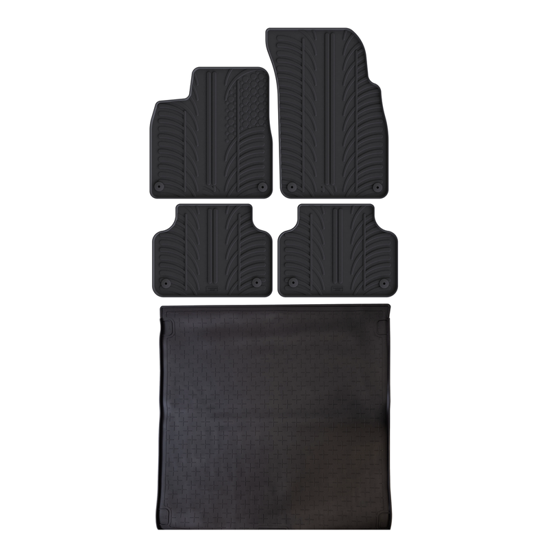Bundel rubberen kofferbakmat en rubberen automatten voor Audi Q8 (2018-)