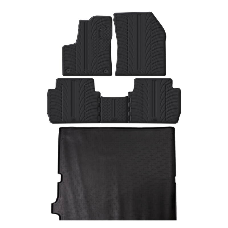 Bundel rubberen kofferbakmat en rubberen automatten voor Peugeot 5008 (2016-2024)