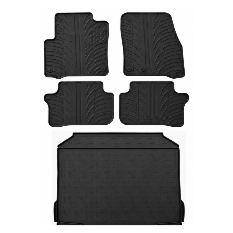 Skoda Yeti Rubber Boot Liner and Rubber Car Mats Bundle (2009-2013)