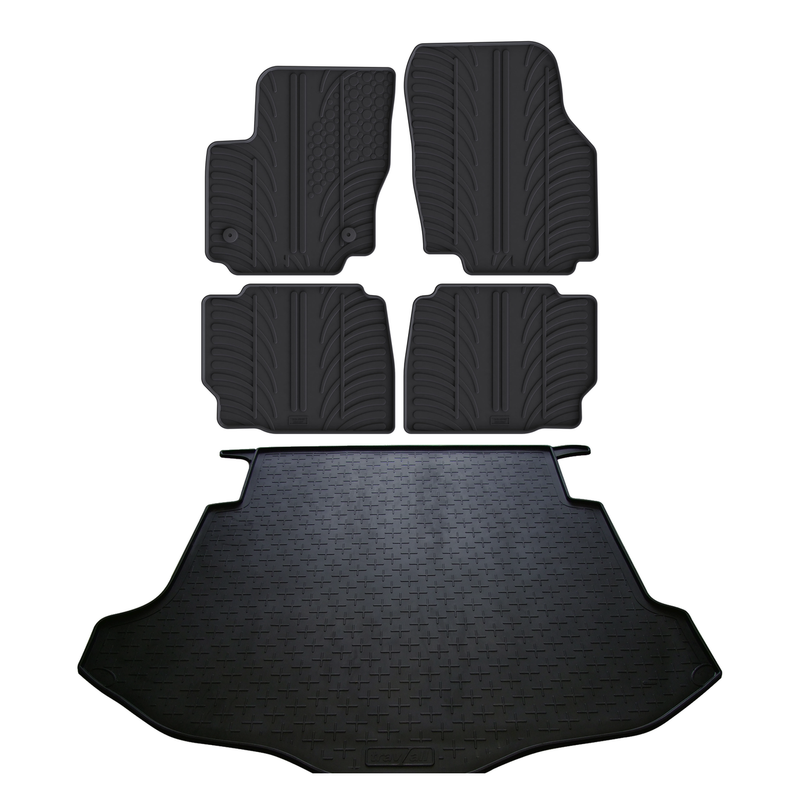 Bundel rubberen kofferbakmat en rubberen automatten voor Ford Mondeo (2007-2010)