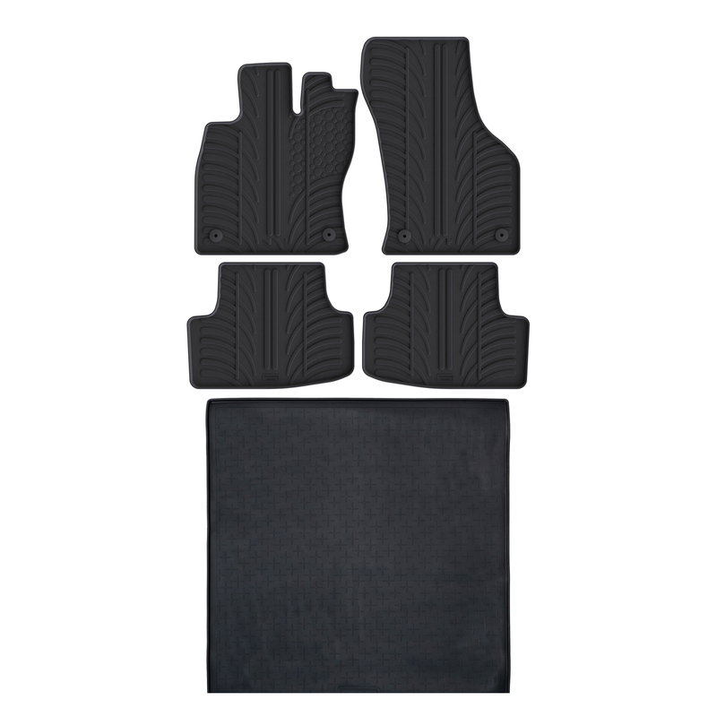 VW Golf Rubber Boot Liner and Rubber Car Mats Bundle (2020-)